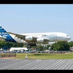 Landing of Airbus A380.